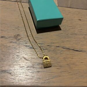 Gold Heart Pendant Necklace